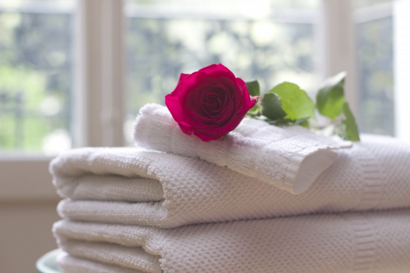 chambre-hote-LES ARCS-min_towel_rose_clean_care_salon_spa_white_bath-731641